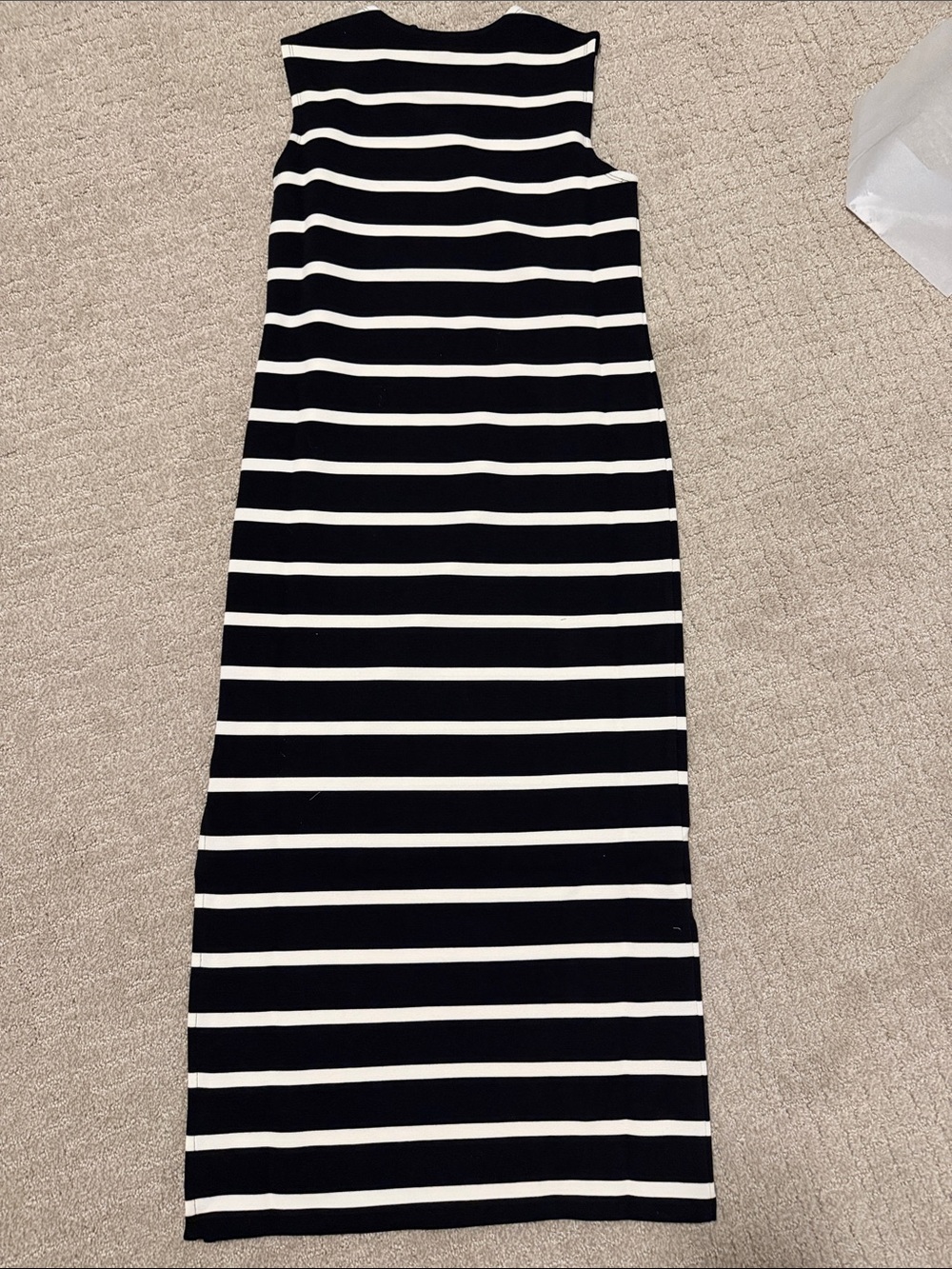 rag & bone Black and White Striped Sleeveless Maxi Dress - Picture 3 of 3